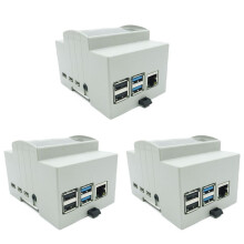 3X für Raspberry Pi 4 Modell B ABS Gehäuse Weißes Gehäuse Schutz Gehäuse für Raspberry Pi 4B