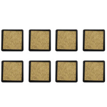 8X Ink Pad Stamp Pad for Wedding Letter Document Gold