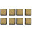 8X Ink Pad Stamp Pad for Wedding Letter Document Gold 1