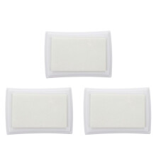 3Stück 7.2 X 5.2 X 2.1cm Lehrer Tintenstempel und Tampon Kinder Spielzeug - Weiss
