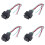 4X Red  Lamp 4 Wired Fog Light  for  Black 1