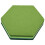15Pcs Hexagon  Board Hexagonal  Wall Sticker Multifunction 3D Decorative Home Message Board Green Series 5