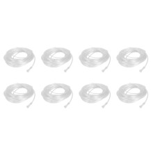 8pcs 8M Tubo de Oxigênio Nasal Macio Cânula de Oxigênio Nasal Tubo Adequado para Gerador de Oxigênio
