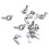 M6 Thread Dia Stainless Steel Wing Nut Butterfly Wing Nuts 40 Pcs 6