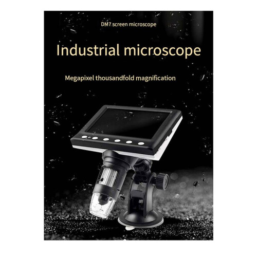 2pcs Microscópio Digital de 4,3 Polegadas Microscópio de Moeda 1000X Microscópio de Vídeo 960P para Soldagem de Adultos com 8 LED 1
