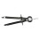 5X Bussola Professionale, Compass Geometry Set con Bussola, Matematica e Bussola di Precisione, Metallo e Resistente per Strumento di Precisione 5