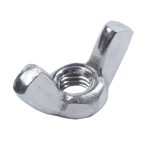 M6 Thread Dia Stainless Steel Wing Nut Butterfly Wing Nuts 40 Pcs 1