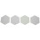 15Pcs Hexagon  Board Hexagonal  Wall Sticker Multifunction 3D Decorative Home Message Board Green Series 9