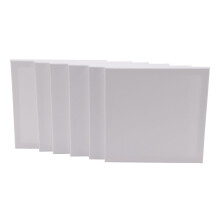 6 PACK 30 X 30CM BLANK PLAIN STRETCHED PAINTING ART ACRYLIC CANVAS