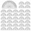 200 Pcs Math Protractors Plastic Protractor 180 Degrees,Protractors Bulk for Classroom, Protractor Set for Engineering 1