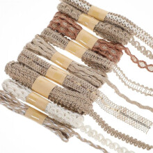 9 Rolls Vintage Ribbon Natural Ribbon Gift Ribbon Boho Hessian Ribbon for DIY Gifts Packaging Christmas Wedding