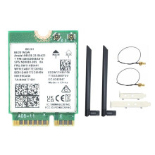 BE201 BE201NGW WIFI7 Card M.2 Cnvio3 8774Mbps Tri-Band BT5.4 Wireless WIFI Module for Win10/11 64-Bit with 8DB Antennas