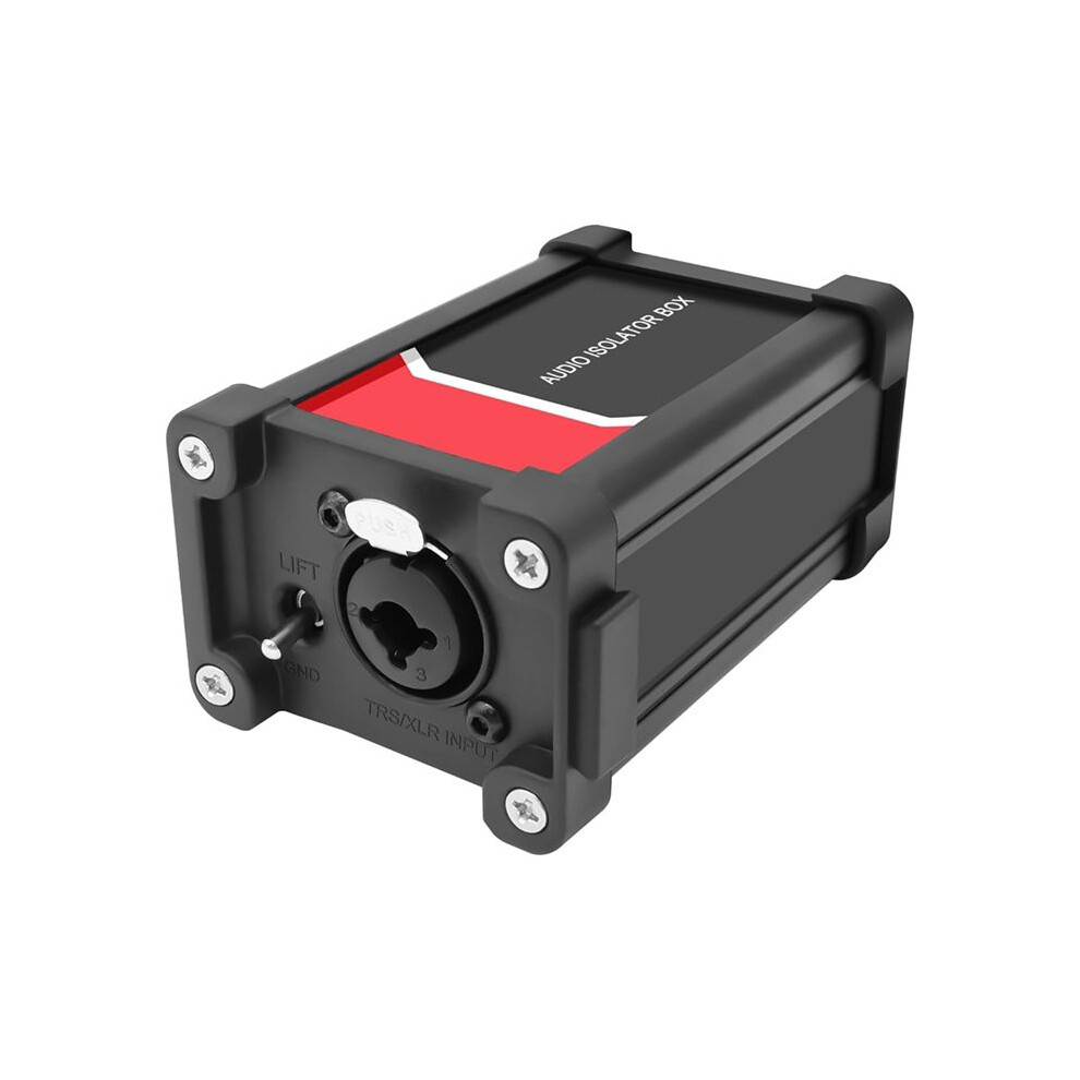 Audio Isolator Box Xlr/ 1/4" 6.35Mm Trs Eliminator Ground Loop Isolation Transformer With Ground And Lift 4711362285566