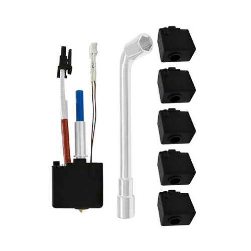 For  Kobra 2 Hotend Replacement Kit Includes Throat Nozzle Thermistor Heat Block 3D Printer Accessories 1
