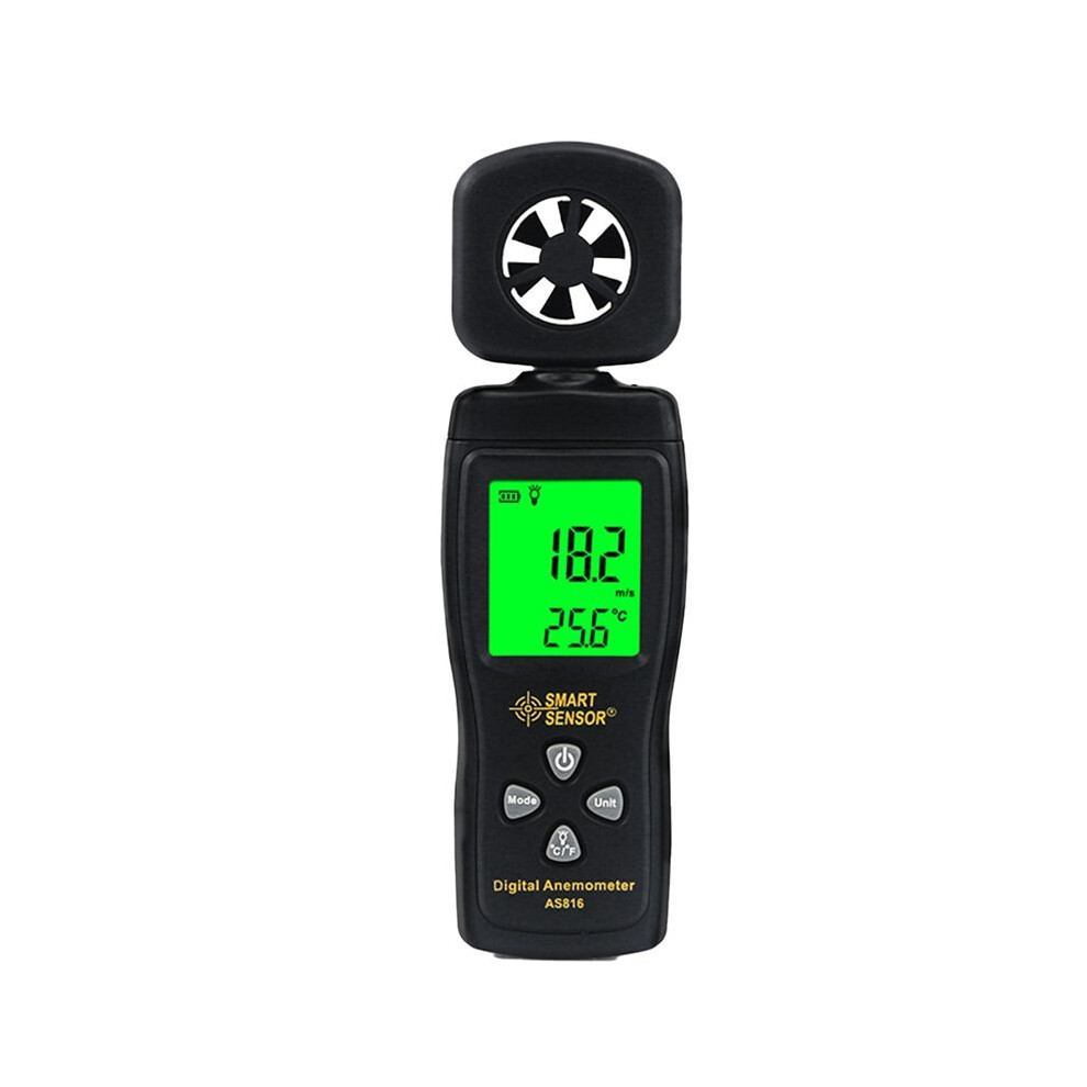 Sensor As816 Digital Anemometer Lcd Digital Wind Speed Meter Air Velocity Temperature Measuring 6032275611753