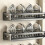 Steel Wall Mounted Dish Drying Rack with Drain Board Cutlery Rack Plate Storage Rack Multifunctional Kitchenware 3