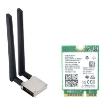 BE201 BE201NGW WIFI7 Card M.2 Cnvio3 8774Mbps Tri-Band Bluetooth5.4 Wireless WIFI Card with Case for Win10/11 64-Bit