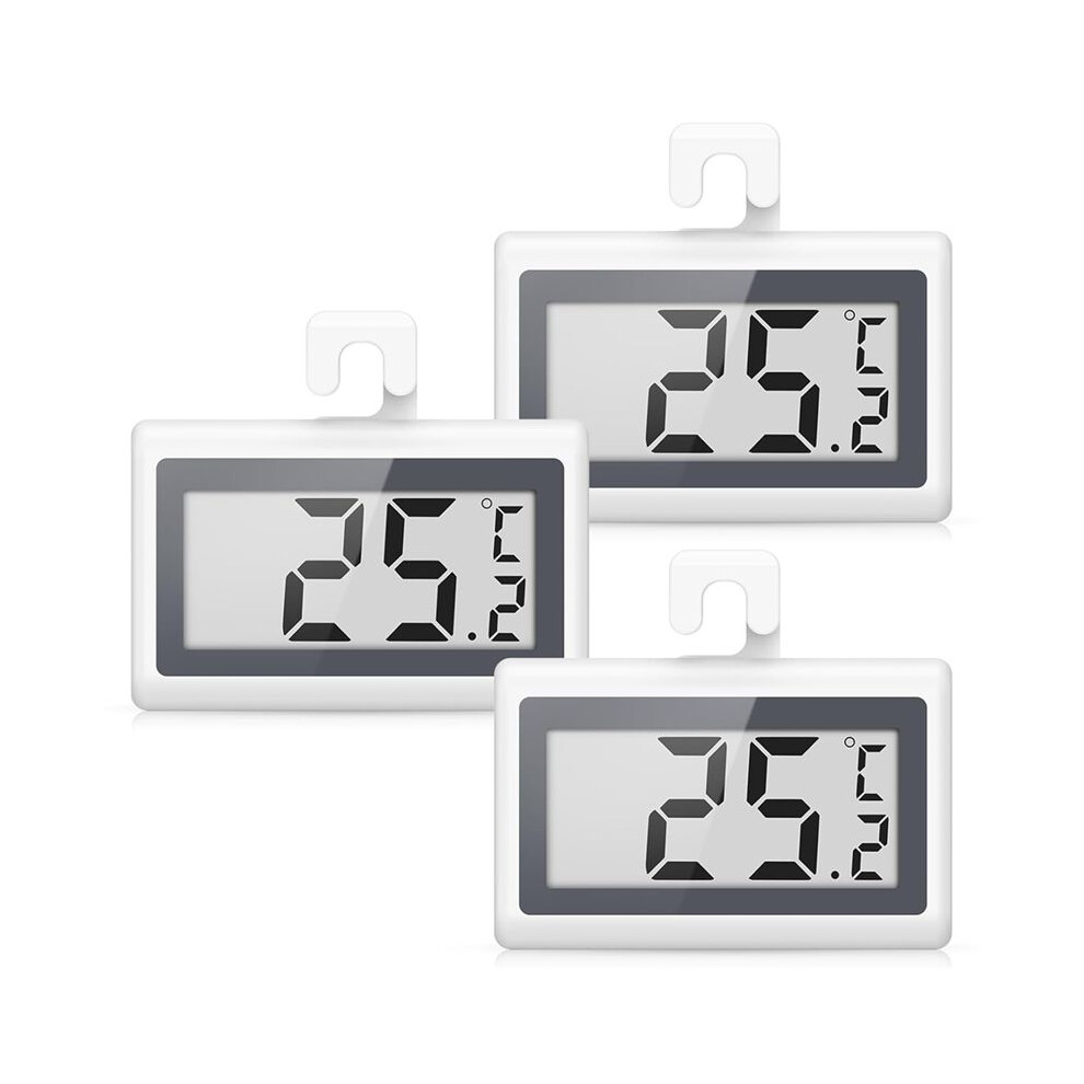 Typecat Refrigerator Thermometer, Digital Fridge Thermometer With Lcd Display, Freezer Temperature Gauge With / ,3 Pack