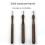 Pinstriping-Pinsel-Set, 3-Teilig, Professionelle Striping-Pinsel, Long Liner Script Scroll Rigger-Pinsel 8