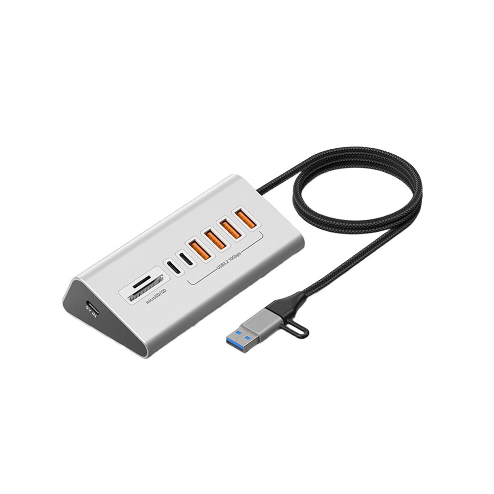 10Gbps Usb 3.2 Docking Station Usb Hub Type C Splitter With Card Reader Aluminum Alloy Multi For Pc Laptop 4711342372941