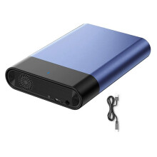 2.5 3.5 Inch HDD Enclosure USB3.1 SSD External Hard Drive Case Built-in Fan 5Gbps 12TB EU Plug