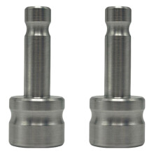 2 Pack Stainless Steel Swiss Style Snap Connector to 5/8"-11 Female Thread Adapter for Pism Adapter