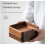 Walnut Plate Solid Wood Round Dessert Plate  Japanese Tableware Stackable Dessert Wooden Tray Tea Tray B 3