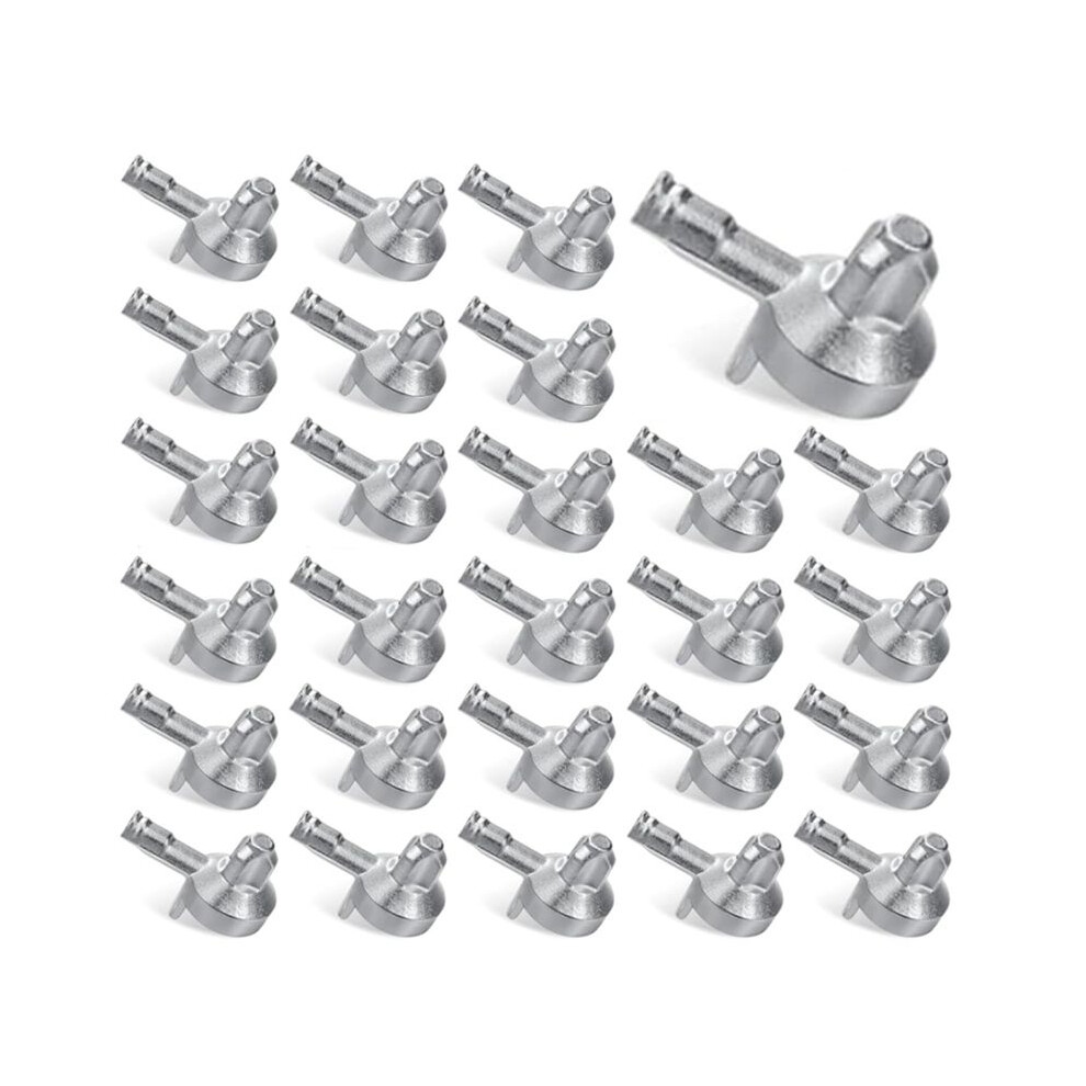 30Pcs Bookshelf Pegs - Shelf Pins For Part 131372, Premium Zinc Alloy Shelf Support Pegs, Fits Wood Cabinets & Shelves 4713012146814