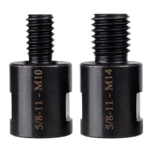 2pcs Metal Thread Adapter Set, 5/8"-11 Female to M14/M10 Male, for Rotary Polishers and Accessories