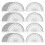 100 Pack Plastic Protractors Bulk Set for Angle Measurement, 4 Inches, Clear 180 Degrees 1