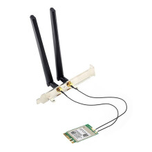 RTL8922AE WiFi7-Kaart + 8DB-Antenne 2.4G/5G/6G Tri-Band 6338Mbps Draadloze Netwerkkaart 5.4 voor Win10/Win11