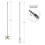 Ceiling Fan Pull Chains Set - 13.6 Inches, Copper, Fan & Light Bulb Design, 2 Pcs Copper 7