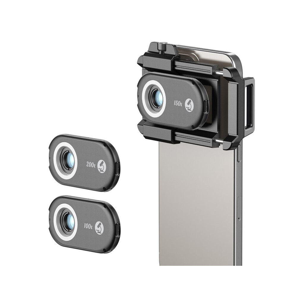 3-In-1 Phone Microscope Lens 100X/150X/200X With Led For Android/For Light 4711268978562