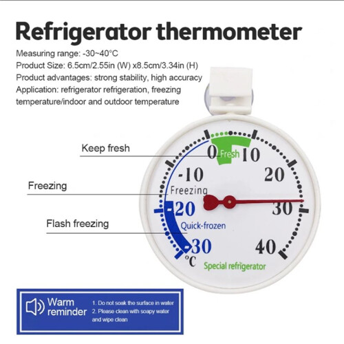 Refrigerator Freezer Thermometer Fridge Refrigeration Temperature Gauge Home Use Kitchen Accessory Tools 1