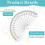 100 Pack Plastic Protractors Bulk Set for Angle Measurement, 4 Inches, Clear 180 Degrees 2