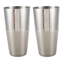 2X Stainless Steel Mixer Shake GeträNk FÜR Barkeeper Cocktail Shaker, Silber