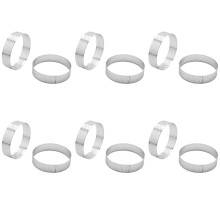 6X Circolare in Acciaio Inossidabile Poroso Crostata Torre Inferiore Torta Torta Muffa Strumenti di Cottura per Mousse Torta Perforata
