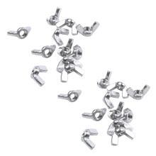 M6 Filetage DiamèTre Acier Inoxydable ÉCrou À Oreilles Papillon 20 Pièces