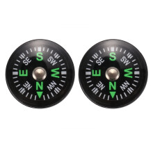 2X Oil Filled Button Compass - Ultra Compact 20mm - SAS Survival Bushcraft