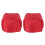 2X Polyester Quilted Four Slice Toaster Appliance Dust-Proof Cover (Red) 1