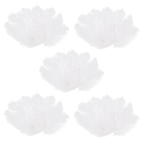 50 Pieces White Natural Ostrich Feather 20-25cm Wedding DIY