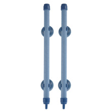 2X Tubo a parete a d'aria da 7 pollici con 4 ventose per acquario