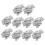 Charniere de Porte et de Placard Rectangle Pliant 1.5 Pouces 100 Pieces 1