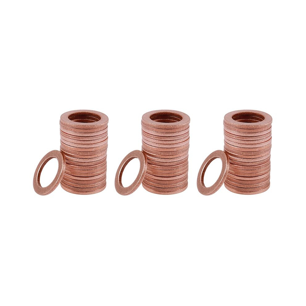60Pcs 12Mm X 18Mm X 1.5Mm Copper Flat Washer Ring Sealing Fitting 6033626689841