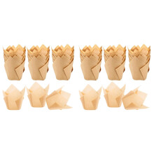 400 Pieces Tulip Cupcake Liner Baking Cups Paper Cupcake and Muffin Baking Cups for Weddings and Birthday