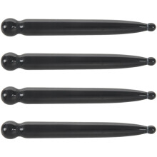 4X Herramienta de Palo de Reflexologia Masaje de Pies Tailandes Relajacion Tradicional Negro