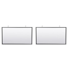 2X Draagbaar Projectorscherm voor Thuisbioscoop Buiten HD Wit Opvouwbaar Anti-Kreuk (60 Inch)
