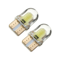 20Pc LED T10 W5W COB SMD CANBUS Lampara de Luz Blanca Brillante de Silice