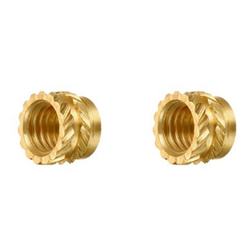 200Pcs M3 Thread Knurled Brass Threaded Heat Set Heat Resistant Insert Embedment Nut,M3X5X4,for 3D Printer Voron 2.4 Etc 2