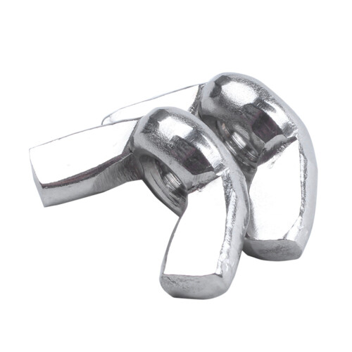 M6 Thread Dia Stainless Steel Wing Nut Butterfly Wing Nuts 20 Pcs 2